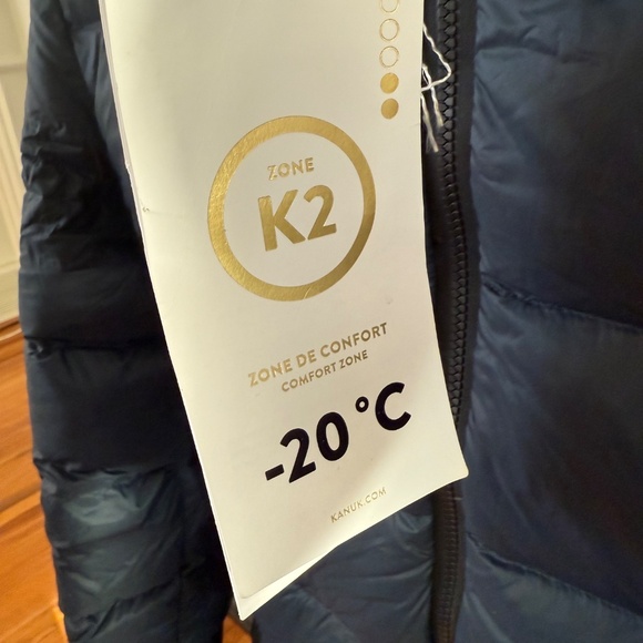 KANUK Mariilia Down White duck Puffer Parka Coat Jacket 800 fill Women M - Picture 4 of 14